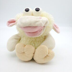 Cuddly Crooners Singing    Lamb Cream‎ Pink Plush Hand Puppet Tested Works